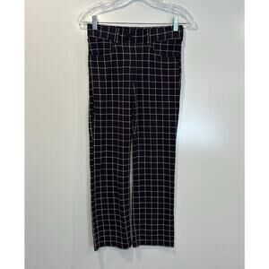 Betabrand Windowpane Plaid Check Classic Yoga Dress Pants Womens Size PXS (1212)